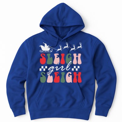 Sleigh girl sleigh funny christmas pun wo groovy xmas  Hoodie