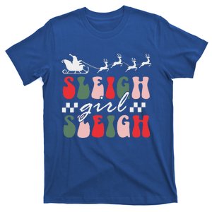 Sleigh girl sleigh funny christmas pun wo groovy xmas  T-Shirt