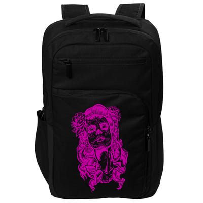 Day Of The Dead Illustration Skeleton Impact Tech Backpack