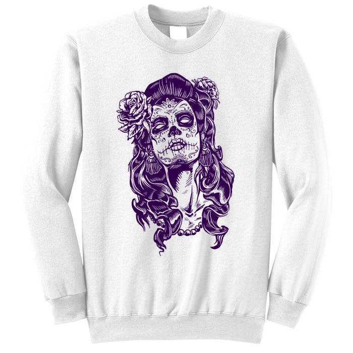 Day Of The Dead Illustration Skeleton Sweatshirt