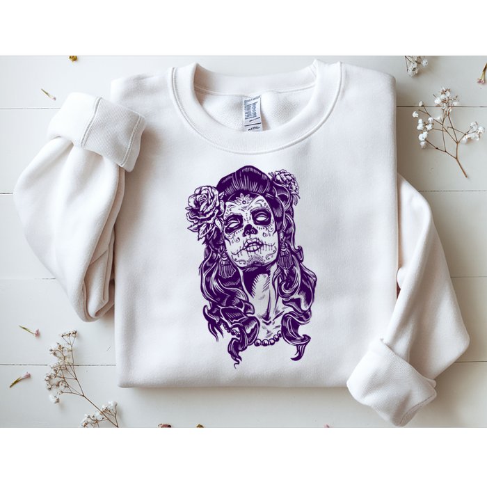 Day Of The Dead Illustration Skeleton Sweatshirt