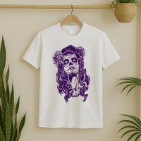 Day Of The Dead Illustration Skeleton T-Shirt