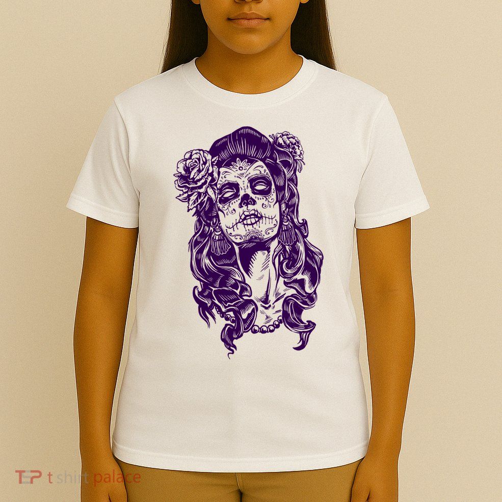 Day Of The Dead Illustration Skeleton T-Shirt