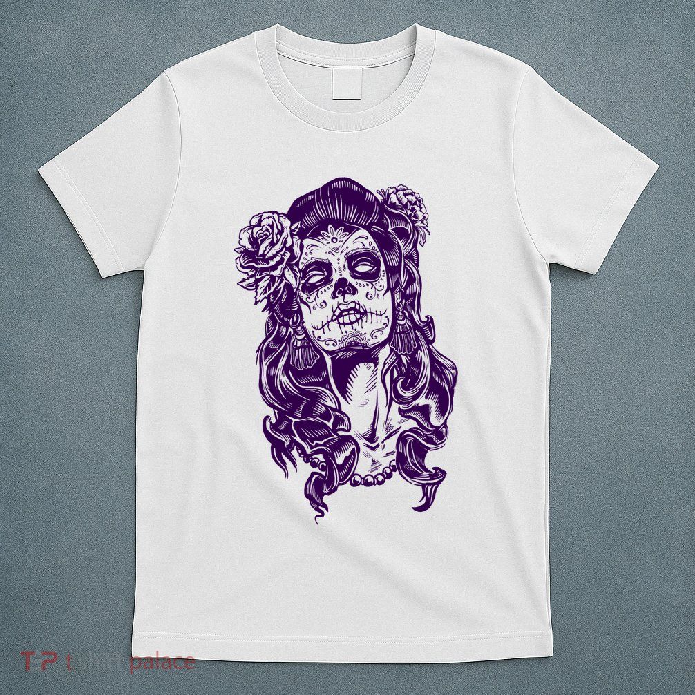 Day Of The Dead Illustration Skeleton T-Shirt