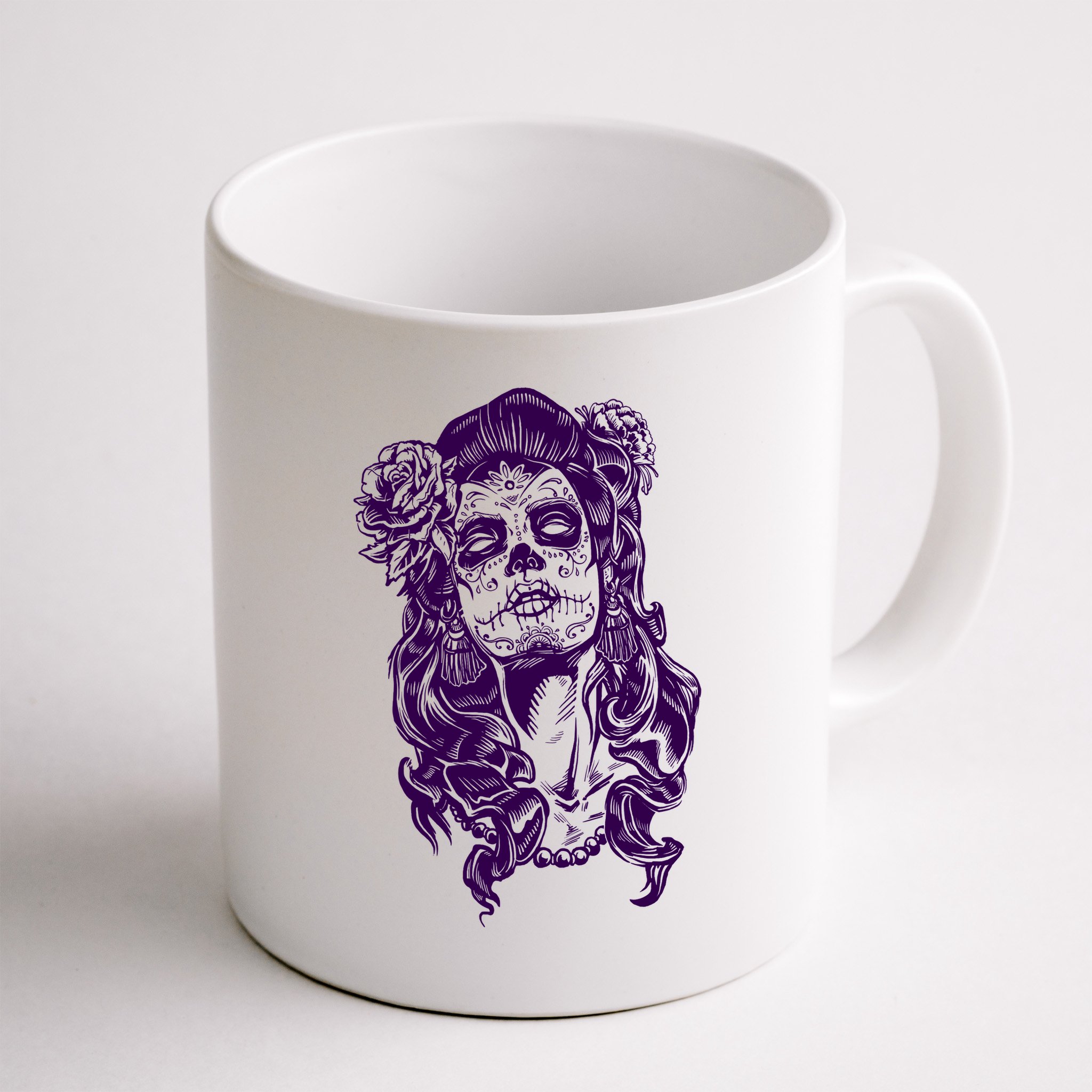 Day Of The Dead Illustration Skeleton Mug
