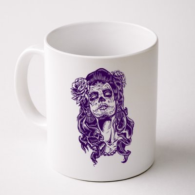 Day Of The Dead Illustration Skeleton Mug