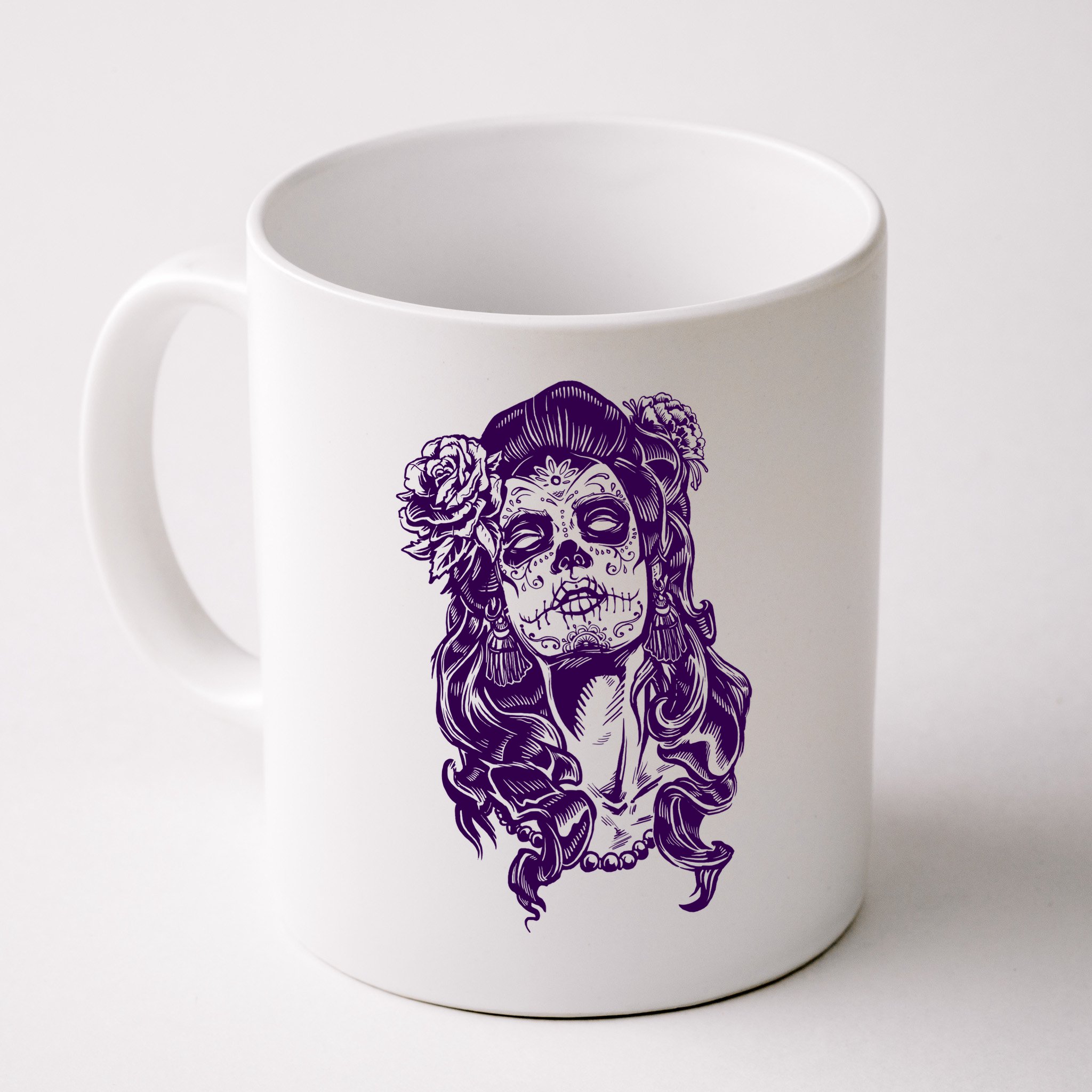 Day Of The Dead Illustration Skeleton Mug