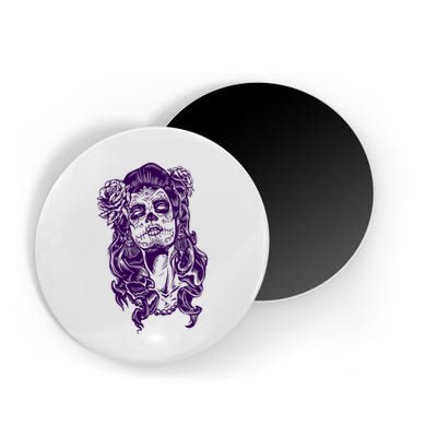 Day Of The Dead Illustration Skeleton Magnet