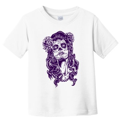 Day Of The Dead Illustration Skeleton Toddler T-Shirt