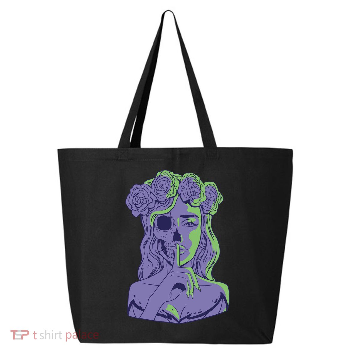 Scary Girl Skeleton Floral 25L Jumbo Tote