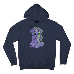 Scary Girl Skeleton Floral Tall Hoodie