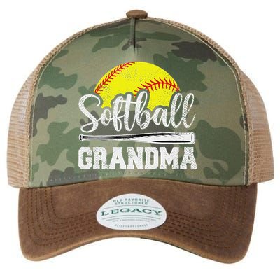 Softball Grandma Softball Player Game Day MotherS Day Gift Legacy Tie Dye Trucker Hat