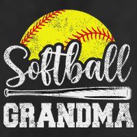Softball Grandma Softball Player Game Day MotherS Day Gift 7 Panel Mesh Trucker Snapback Hat