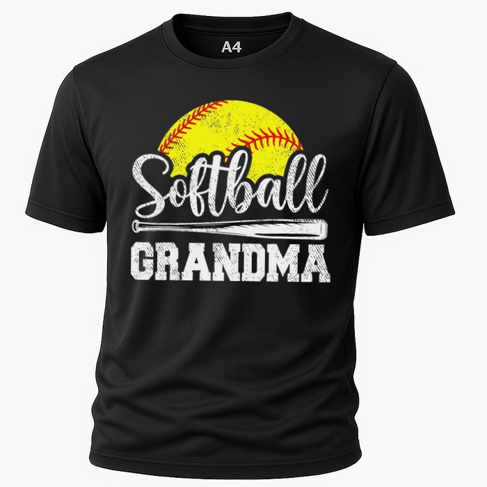 Softball Grandma Softball Player Game Day MotherS Day Gift Cooling Performance Crew T-Shirt