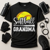 Softball Grandma Softball Player Game Day MotherS Day Gift Cooling Performance Crew T-Shirt