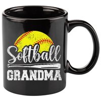 Softball Grandma Softball Player Game Day MotherS Day Gift 11oz C Handle Ceramic Mug