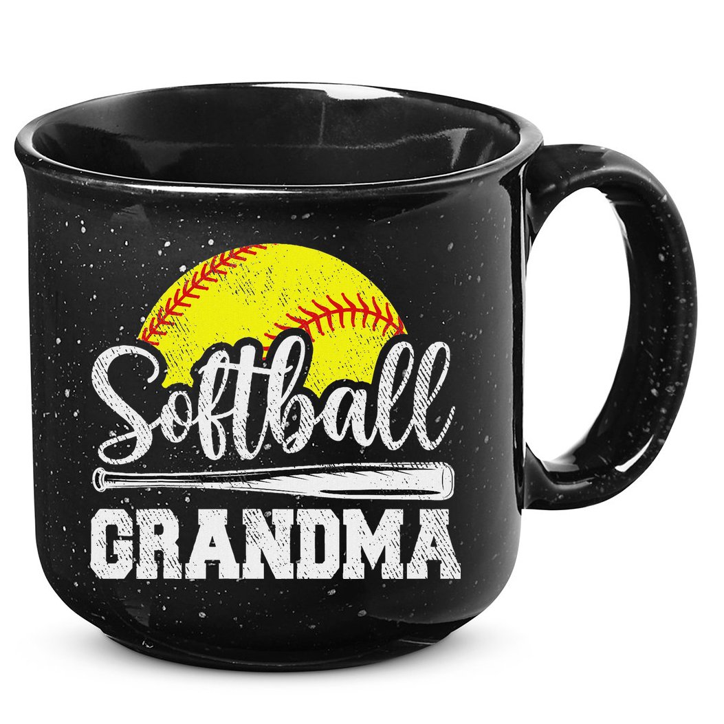 Softball Grandma Softball Player Game Day MotherS Day Gift 15oz Campfire Ceramic Mug