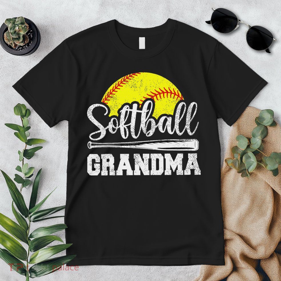 Softball Grandma Softball Player Game Day MotherS Day Gift Premium T-Shirt