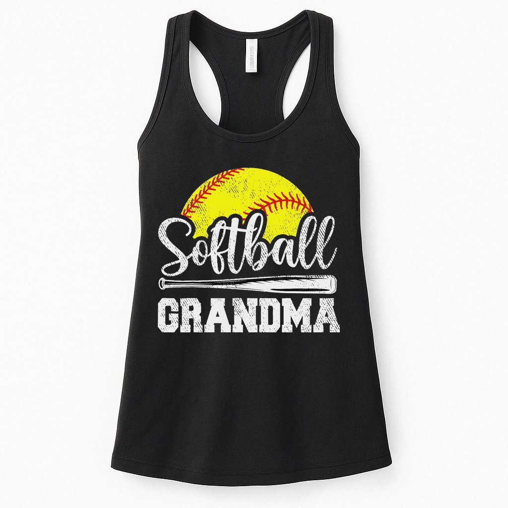 Softball Grandma Softball Player Game Day MotherS Day Gift Womens Tank Top