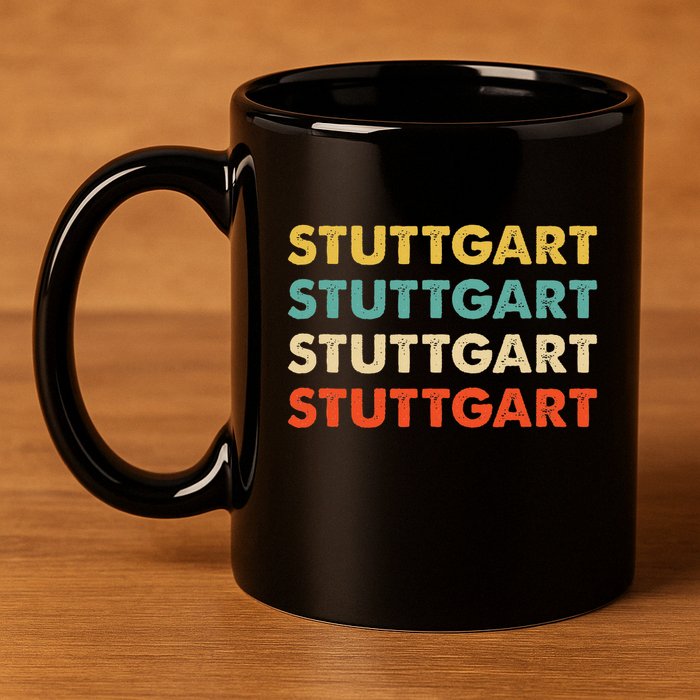 Stuttgart Germany 11oz C Handle Ceramic Mug