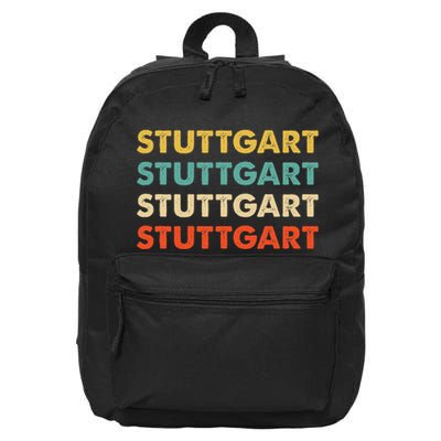 Stuttgart Germany 16 in Basic Backpack