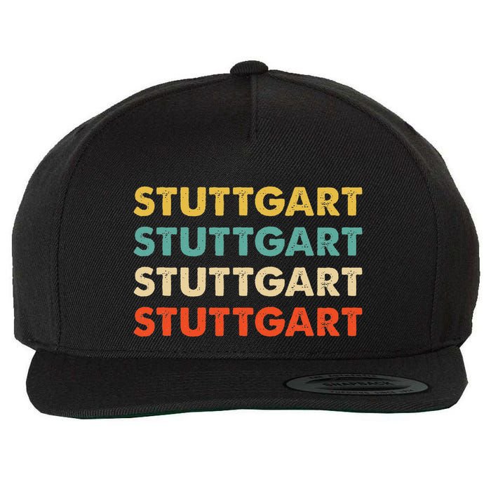Stuttgart Germany Wool Snapback Cap