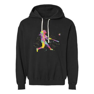 Softball Girl Garment-Dyed Fleece Hoodie