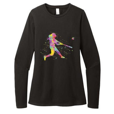 Softball Girl Womens CVC Long Sleeve Shirt