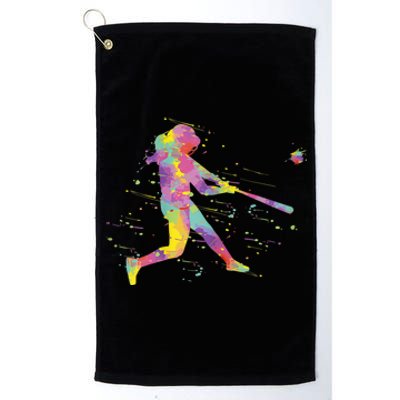 Softball Girl Platinum Collection Golf Towel