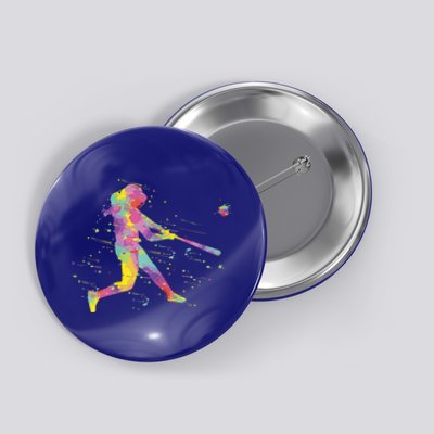 Softball Girl Button