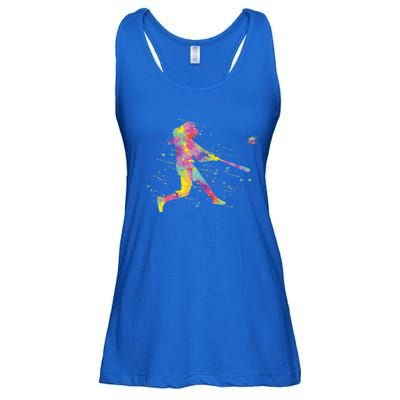 Softball Girl Ladies Essential Flowy Tank