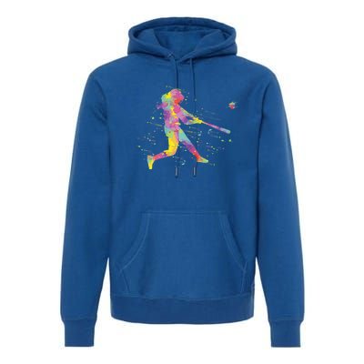 Softball Girl Premium Hoodie