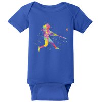 Softball Girl Baby Bodysuit