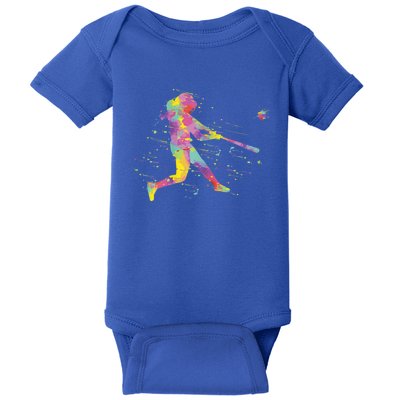 Softball Girl Baby Bodysuit