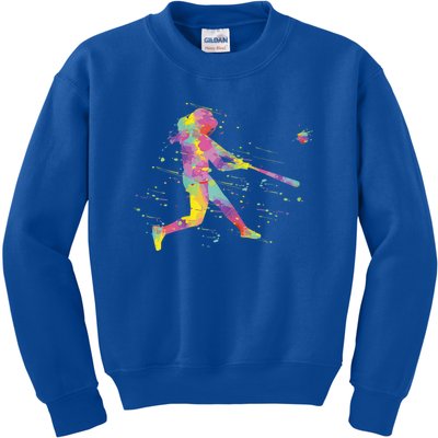 Softball Girl Kids Sweatshirt