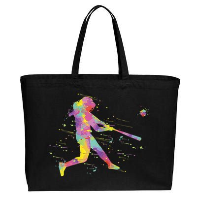 Softball Girl Cotton Canvas Jumbo Tote