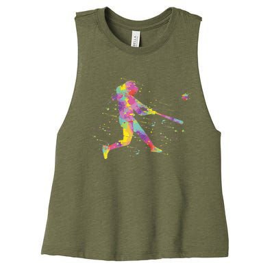 Softball Girl Women's Racerback Cropped Tank