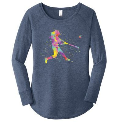 Softball Girl Women's Perfect Tri Tunic Long Sleeve Shirt