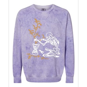 Skeleton Gardener Colorblast Crewneck Sweatshirt