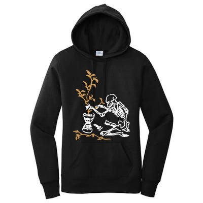 Skeleton Gardener Women's Pullover Hoodie