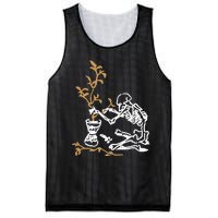 Skeleton Gardener Mesh Reversible Basketball Jersey Tank