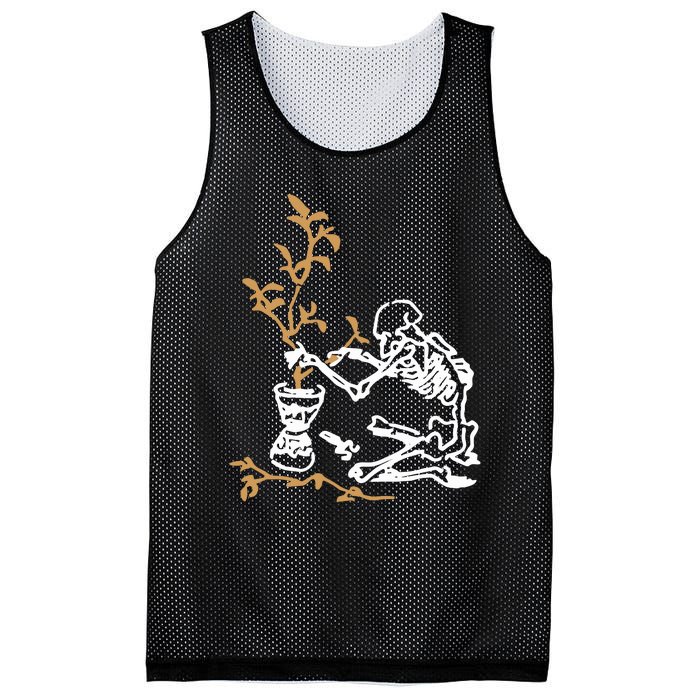 Skeleton Gardener Mesh Reversible Basketball Jersey Tank