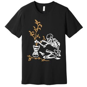 Skeleton Gardener Premium T-Shirt