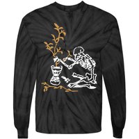 Skeleton Gardener Tie-Dye Long Sleeve Shirt