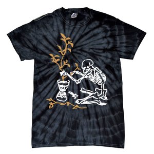 Skeleton Gardener Tie-Dye T-Shirt