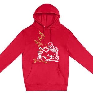 Skeleton Gardener Premium Pullover Hoodie