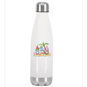 Sunflower Gnome Shows Heart & Love For Gardener And Summer Stainless Steel Insulated Water Bottle