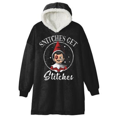 Snitches Get Stitches Hooded Wearable Blanket