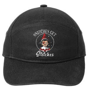 Snitches Get Stitches 7-Panel Snapback Hat