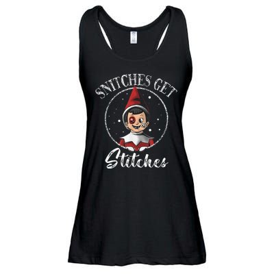 Snitches Get Stitches Ladies Essential Flowy Tank